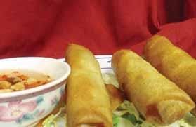 99 Pan Fried Pot Stickers served with Thai This sauce (8)...$5.99 Fried Meatballs on skewers with sweet chili sauce...$5.99 Tempura Shrimp with sweet chili sauce (4)...$5.99 Fried Shrimp Wrap with sweet chili sauce (4).