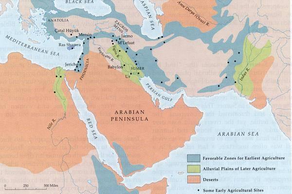 Main Idea 1: The rivers of Southwest Asia supported the growth of civilizations.