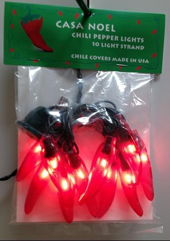 Hot for BBQ's, fiestas, parties, and Christmas! A great way to decorate and celebrate all year! Our famous chili pepper lights come as 10 light set and chili covers.