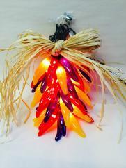 Try a tradition of the southwest with one of our lighted chili ristras, complete with a raffia bow and a raffia hook for hanging.  Item number: 53AH Item number: 53ES 1/12/2017 Page 6