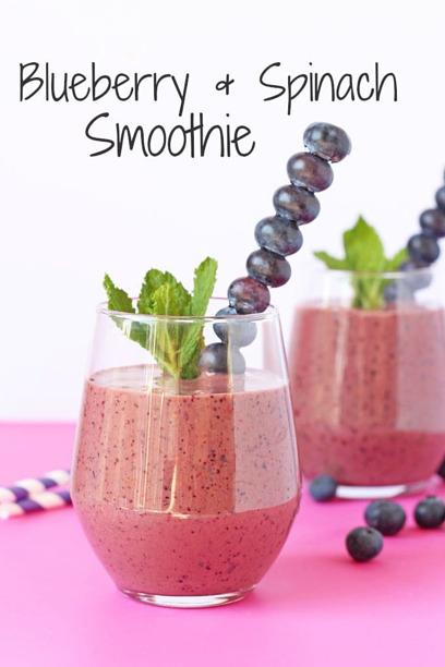 BERRY BLAST 2 cups of spinach 1 banana, peeled 1 cup of frozen berries 1/2 cup coconut milk ½