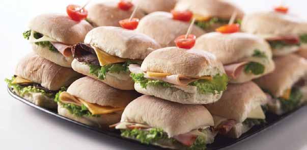 PREMIUM DELI PARTY PLATTERS Signature trays Mini Ciabatta Party Platter Liven up your party with this platter of fresh mini ciabatta