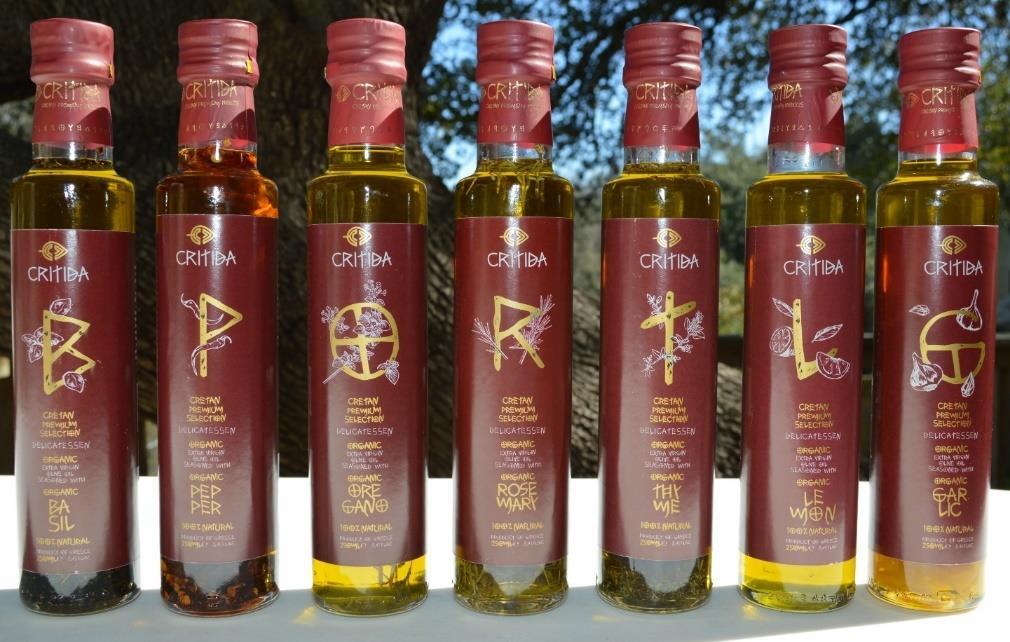 ORGANIC EXTRA VIRGIN OLIVE OIL 0.2 W/ HERBS 5203817808110 5203817808011 5203817808028 5203817808035 Bio Extra Virgin Olive Oil seasoned with Basil, Acidity 0.