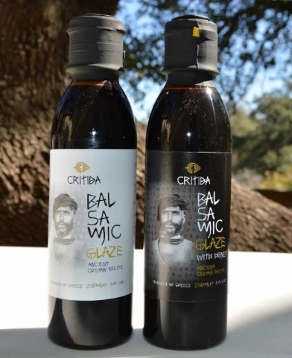 Concentrated Grape Must, 50% Vinegar from Grapes Balsamic Vinegar w/ Thyme Honey: 3% Concentrated Grape Must, 1% Vinegar from Grapes & 16% Thyme Honey White Balsamic Vinegar: 50% Concentrated White