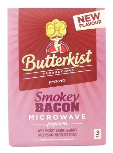 Butterkist Smokey Bacon Microwave Tangerine Confectionery United Kingdom Event Date: Jun 2014 Price: US 3.21 EURO 2.