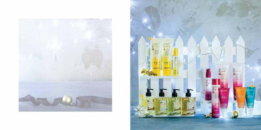 31 Healthy Options Christmas Catalogue 2017 Light Up Your Christmas 32 PERSONAL CARE 1. A La Maison Liquid Soap Sweet Almond, Fresh Sea Salt, Rosemary Mint, Pure Coconut P275 2.