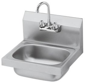 If a hard plumbed sink with hot and cold potable water is not available, warm potable water may be stored in an insulated