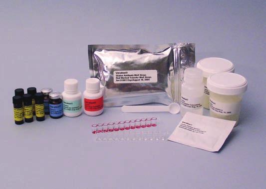 Control provided: 10 ppm gliadin (20 ppm gluten) Tests per kit: Up to 20 Veratox for Gliadin is used for the quantitative analysis of prolamins (wheat gliadin, rye secalin, and barley hordein) in