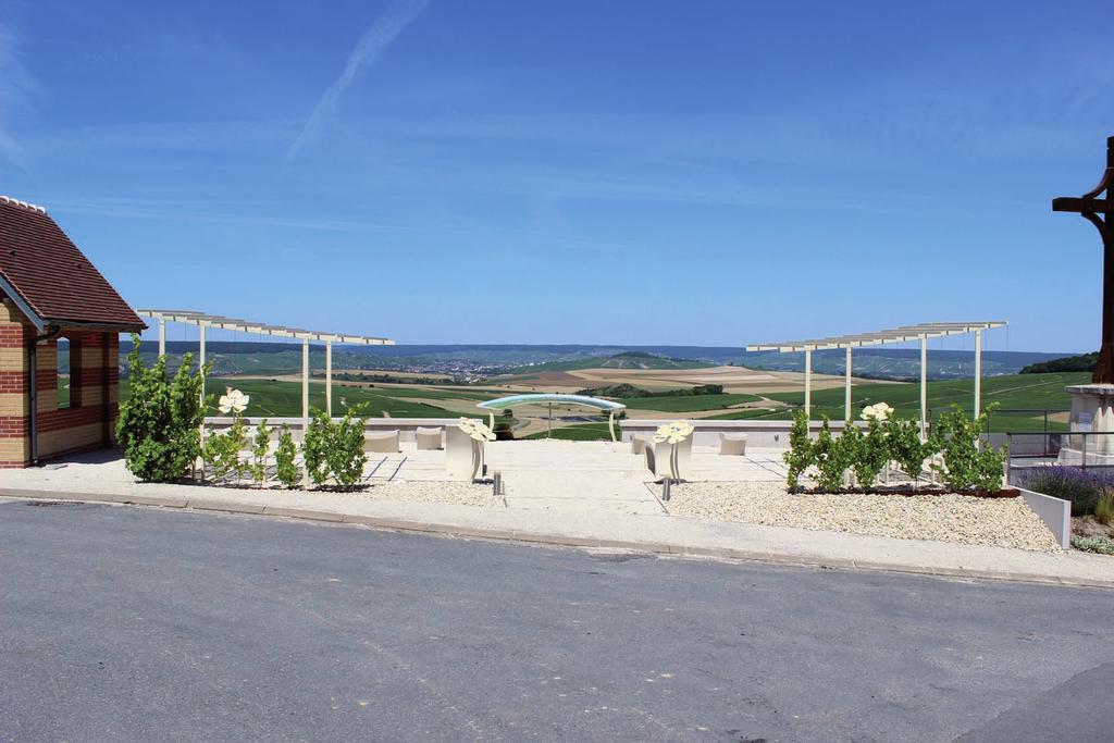 The vineyard landscape «panoramic view in the middle of the vineyard» Continue your visit of the champagne vineyard up to