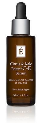 Eminence: Citrus & Kale Potent C+e Serum Product Description: This organic potent dose of non-irritating Vitamin C is stabilized by botanically derived ferulic acid to deliver optimal antioxidant