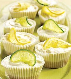 April Mini Lemon Lime Tartlets This spring, enjoy the light citrus flavor in these easy-bake treats.