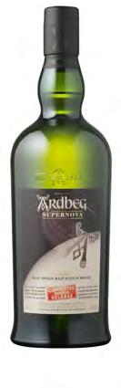ISLAY SCOTCH ARDBEG SUPERNOVA there are intense sugary gristy notes.