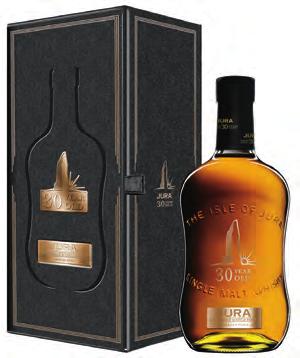 ISLE OF JURA 30 YEAR OLD Matured for 27 long years in American white oak and a final three years in the finest Amoroso sherry casks from Gonzales Byass, creates a malt that will truly stand the test