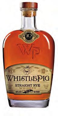 866707 1 bottle limit $89.99 WHISTLE PIG RYE WhistlePig, 100 proof, straight rye whiskey is aged for at least ten years through a unique double-barrel process.