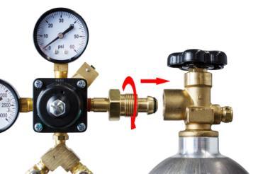 N 2 REGULATOR INSTALLATION Proper installation of your nitrogen regulator and a thorough understanding of N 2 canisters are essential to the safe use of this product.