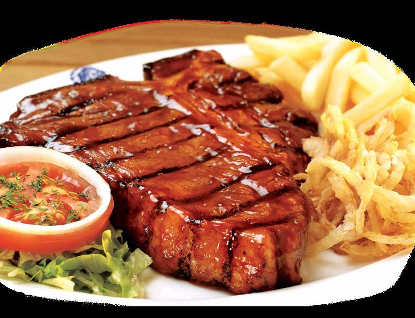 LEGENDARY STEAKS All our steaks are carefully aged and chargrilled with Spur s Basting.