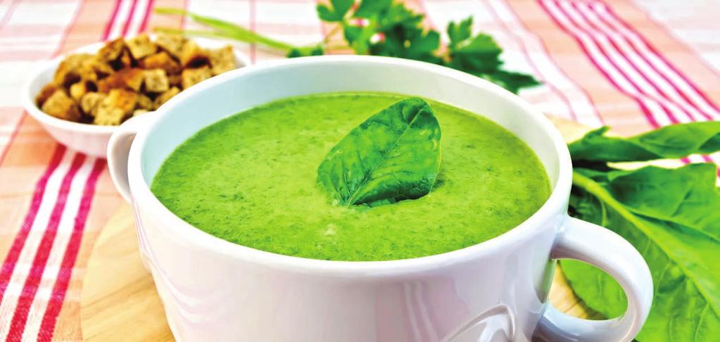 SOUP AND STEW RECIPES GARDEN OF EATING (SOUPERBLAST Rx) SERVES: 2 1 apple, cored with seeds removed 6 stalks celery 3 cups spinach ½ cup walnuts 1 Tbsp Dijon mustard ½ tsp sea salt 1 Tbsp lemon juice