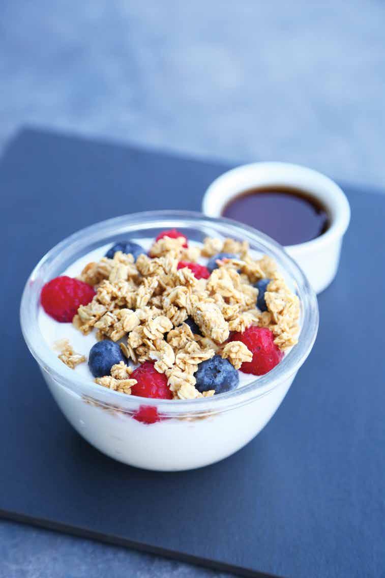granola & yoghurt BREAKFAST & BRUNCH Whether it s all-natural eggs, freshly baked homemade bread or pastries, there are lots of tasty reasons to love mornings with Casper & Gambini s.