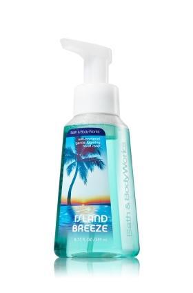 Bath & Body Works: Island Breeze Hand Soap Product Description: Made from an exclusive blend of moisturizing honey, coconut milk and olive fruit extracts, our exclusive hand soap helps nourish and
