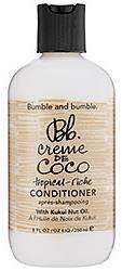 Bumble & Bumble: Crème De Coco Conditioner Product Description: A moisture-rich conditioner that softens, adds shine, improves flexibility, and tames frizz.
