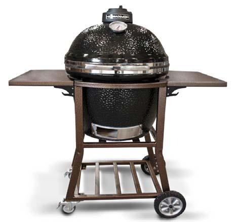 Economy Series Ceramic Grill Cart 6 Standard s: 2 Flip Up Countertop Extensions with Stainless Steel Brackets, 2 Rubber Wheels & 2 Swivel Casters ECGC 253323P 25(w)x33(h)x23(d)