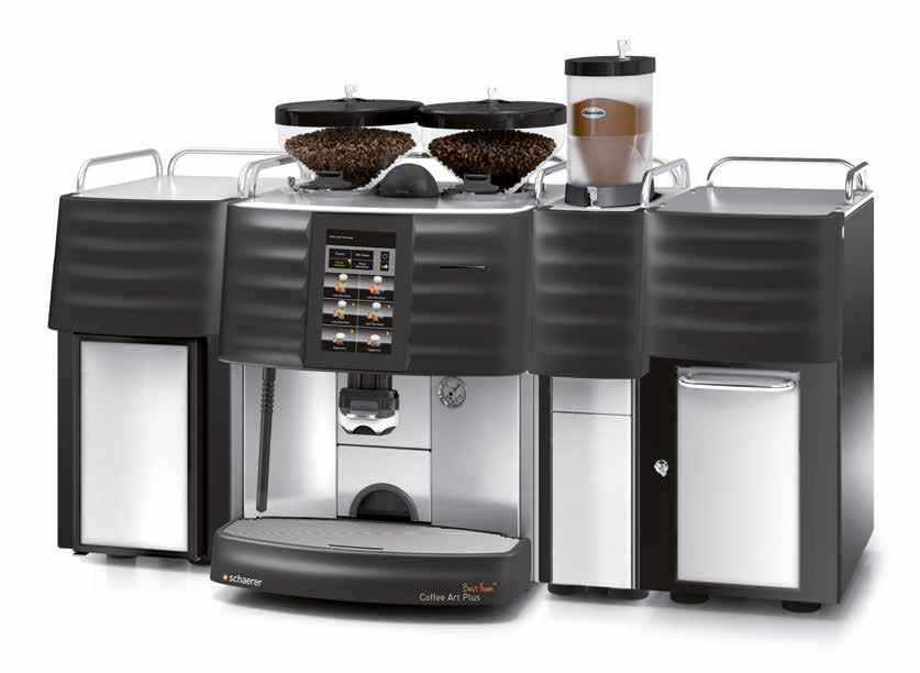 FLEXIBILITY IN THE INTEREST OF COFFEE ENJOYMENT Easy preparation of individual beverages at the push of a button Beverage variety Powder system for even more beverage variety Create the exact coffee