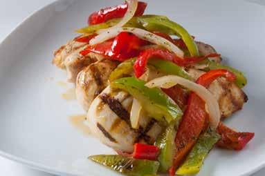 Light & Healthy Menus Greek Fest Grilled Lemon Chicken Breast with Peppers Orzo Feta Salad Greek Tossed Salad Mediterranean Tray and Warming