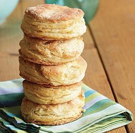 Flaky Buttermilk Biscuits by Peter Reinhart Yields about ten 2-3/4-inch biscuits or eighteen 2-inch biscuit 8 oz. (1-3/4 cups) unbleached all-purpose flour; more as needed for shaping the dough 1 Tbs.