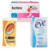 00 0.56 Kotex Ultra Thin 12 22 ct 35.30 2.94 Summers Eve Douche Xtr. Cleansing 12 4.5 oz 8.99 0.