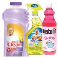 26 Mr Clean Spray Lemon 6 32 oz 14.49 2.42 WGain Original Mr. Clean All Purpose Cleaner 9 24 oz 16.99 1.
