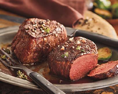 C ONE-IN FILET MIGNON* Stock Yards USDA Prime one-in Filet Mignon is slowly and naturally aged, then hand-carved with the bone intact for added flavor.