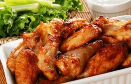 00 Buffalo Chicken Wings With Celery and Bleu Cheese $35.00 Deep Fried Mozzarella Sticks $49.00 Stuffed Potato Skins with Bacon and Cheese $65.