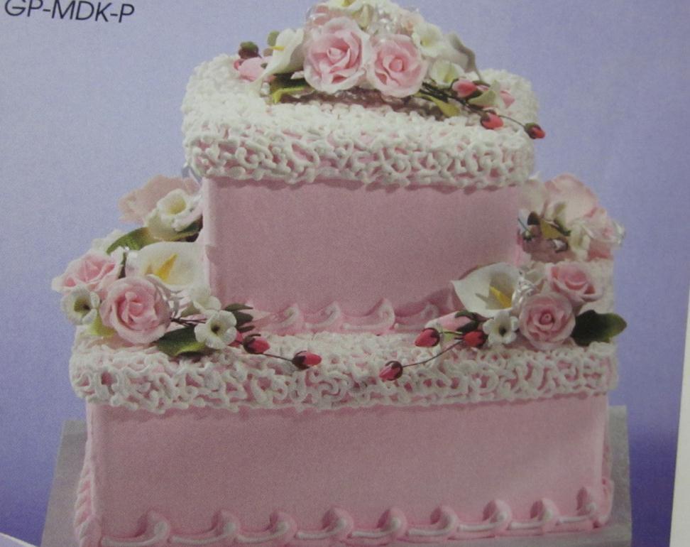DESIGN # 35 Old fashion cake style in pink and white