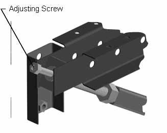The bolt holder can only be located at certain locations along the horizontal member of the bracket, based on the holes that have been factory punched in the side of the horizontal channels.