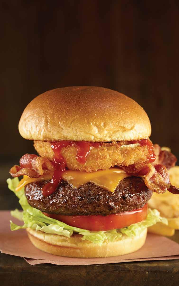 legendary HICKORY BURGERS bbq BACON You know how phenomenal artists take something real and raw and make it legendary? Yeah, our burgers are like that.