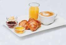 tea 3 Stück Croissants, Butter, Hausgemachte Marmelade und 1 Tasse Kaffee oder Tee Reggeliajánlatainkhoz 1 csésze espresso, americano, cappuccino vagy tea választható.
