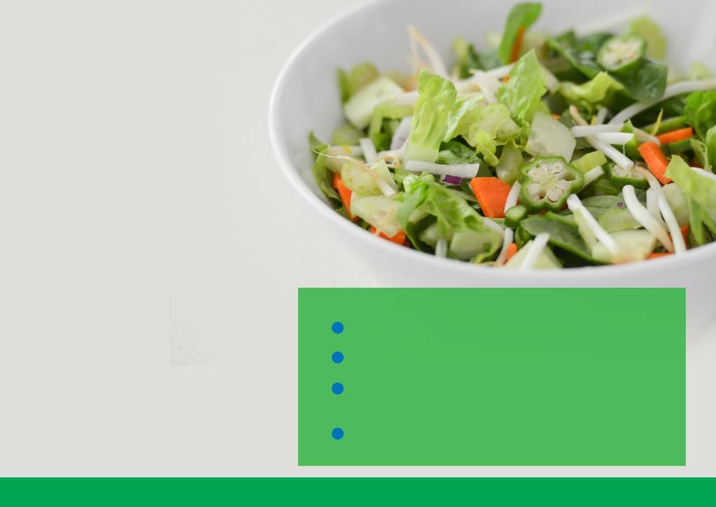 Green Goodness Salad Darkleafygreens (*optionalromaineletuce,cosletuce, Babyspinachleaves,Kale) Celery Cucumber Carot Sprouts Okra *optionalfreshlemonjuice,seasalt,herbs Preparation 4