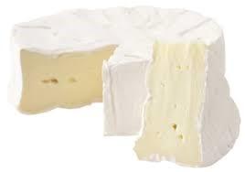 Brie is a soft cow s milk cheese named after Brie, the French region from which it originated. It is pale in color with a slight grayish tinge under a rind of white mold.