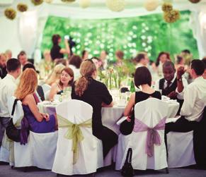 The menu and wedding decorations tailored to suit Bride and Groom s individual tastes and preferences.