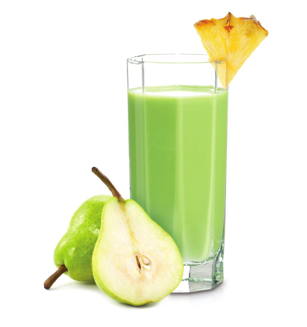 Smoothies Pear & Pineapple Green Smoothie Ingredients 8-Cup Jar 4-Cup Jar Blend-N-Go Cup Cubed fresh pineapple 1 cup 1/2 cup 1/3 cup Ripe Bartlett pear, quartered and cored Lightly packed torn kale