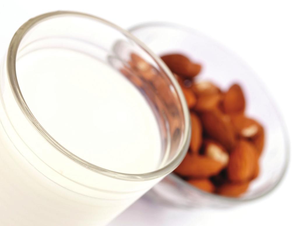 SENSIBLE SIPS Almond Milk Ingredients 8-Cup Jar 4-Cup Jar Whole blanched or natural almonds 1 cup 1/2 cup Water 3 cups 1-1/2 cups Honey, optional 1 tablespoon 1-1/2 teaspoons Kosher salt, optional