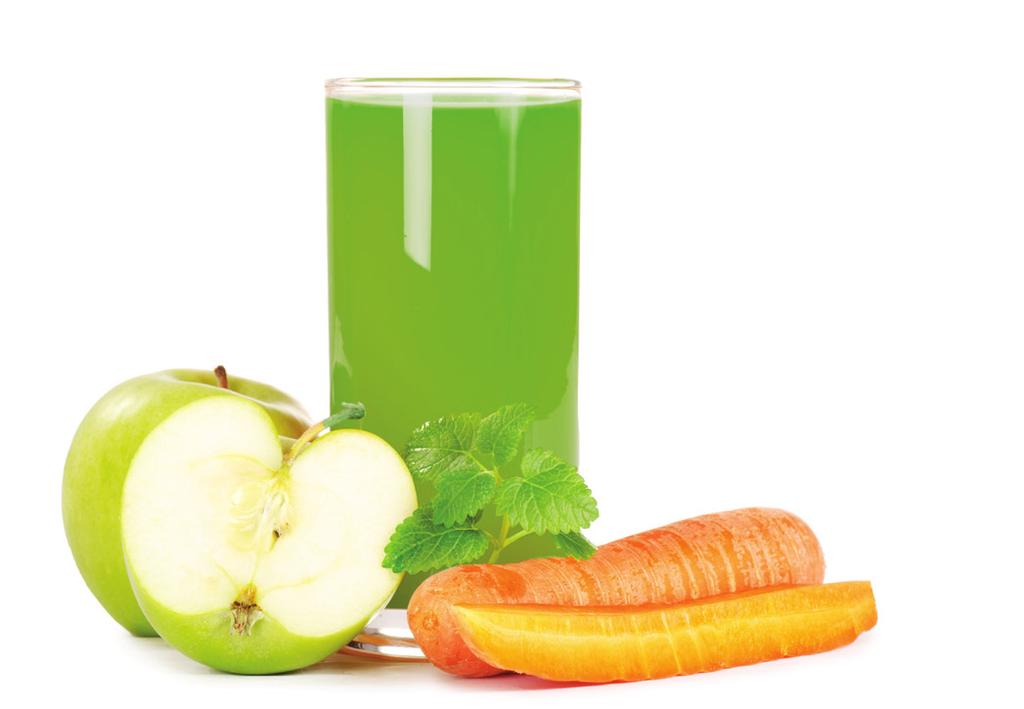 Green Blender Juice Ingredients 8-Cup Jar 4-Cup Jar Blend-N-Go Cup Golden Delicious apple, sliced 1 medium 1/2 medium 1/2 small Coarsely chopped carrot 1/2 cup 1/4 cup 1/4 cup Fresh ginger One 1/4-in.