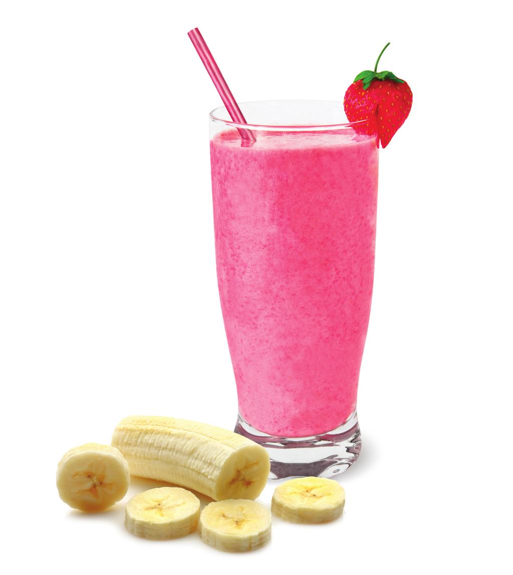 Creamy Strawberry Smoothie (dairy-free) Ingredients 8-Cup Jar 4-Cup Jar Blend-N-Go Cup Fresh strawberries, hulled 3 cups 1-1/2 cups 1 cup Ripe banana, peeled and halved 1 medium 1/2 medium 1/2 small
