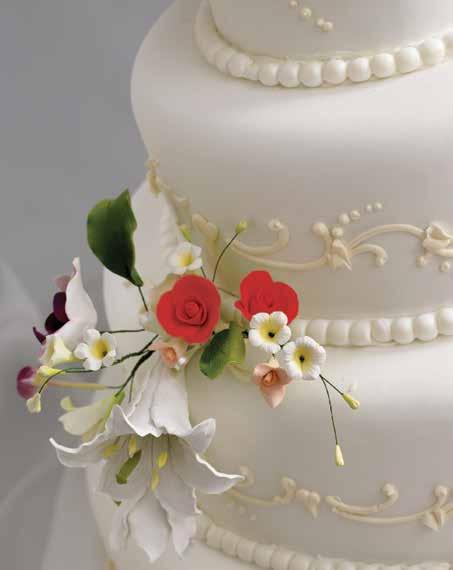 WEDDING CAKES ELEGANT DISPLAYS per guest Wedding Cakes Please visit with our decorating specialists to create your dream cake. per serving White, Chocolate or Marble $3.