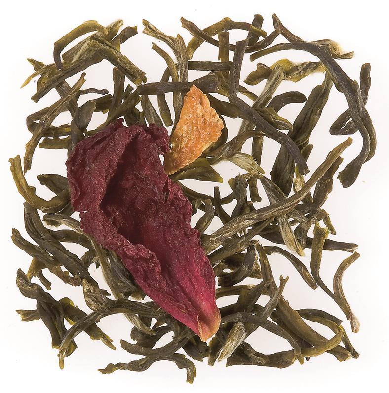 Flavoured Yunnan Yunnan green tea has been spiced with orange peels and
