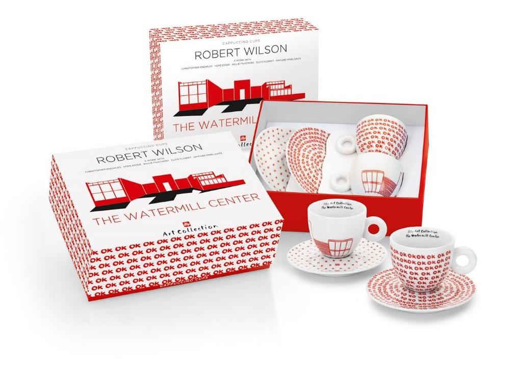 Illy art collection Watermill A stylish set for a coffee gourmand 2 cappuccino cups