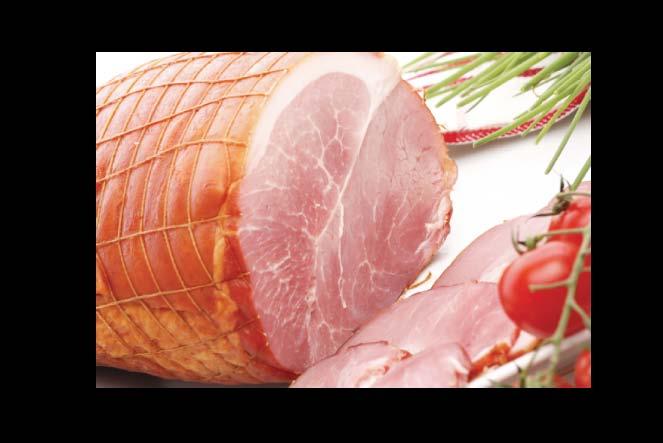 smoked ham Ingredients: Pork, Water, Cure Mix (Salt, Brown Sugar, Nitrite, and Glycerin as a Processing Agent), Phosphates, Sugar, Erythorbate, Spice Extractives Serving Size 1 (3 oz) Amount Per