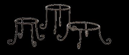 with 50 show & 1 Booking set of 3 Wrought Iron Stands Bottom Tier: 5"d x ½"h; Middle Tier: 3½"d x 3½"h Top Tier: 4"d x 4"h; 71670 8 value Shop with your Home Consultant or online at www.longaberger.