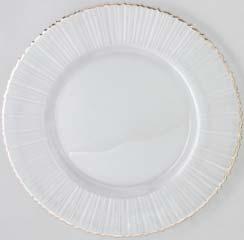 14/PKG 4 ROPE GOLD GLASS CHARGER PLATES 13 DIA., SOLD IN SET OF 4.