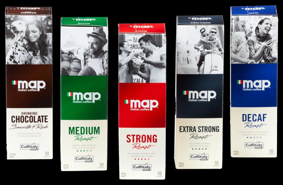 Our Brands: MAP/Tata Gluco Plus MAP Acquired Earth Rules Pty Ltd in 2014, the owners of MAP brand of coffee Expansion of portfolio in Australia in a high growth contemporary Single Serve business